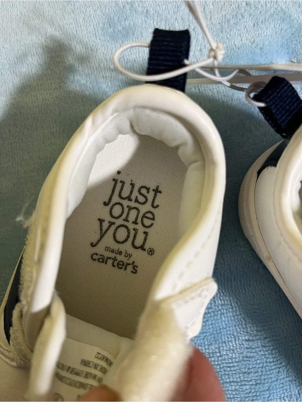 Just One You by Carter’s Baby Sneakers Size 3 (6–9 Months) NWT White & Navy